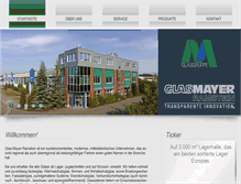 Tablet Screenshot of glasmayer.biz
